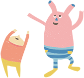 うさぎとこども